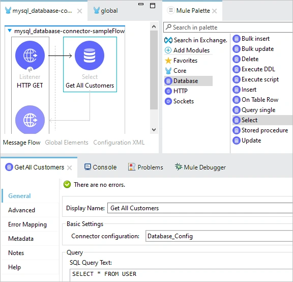 Fetch MySQL Data Using Database Connector in MuleSoft