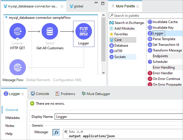 Fetch MySQL Data Using Database Connector in MuleSoft