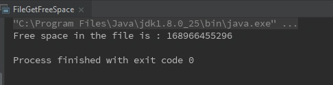 FilegetFreeSpaceExample