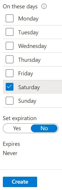 Weekly Schedule