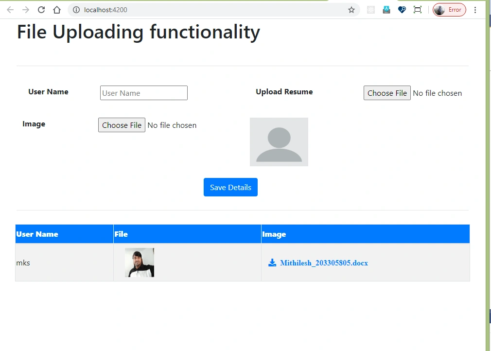 File Upload And Download In Angular 9 With Web API And SQL