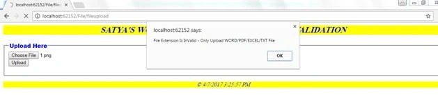 Invalid file