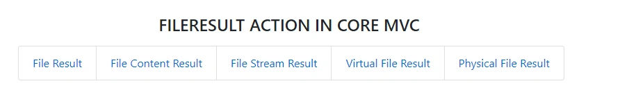 FileResult In ASP.NET Core MVC