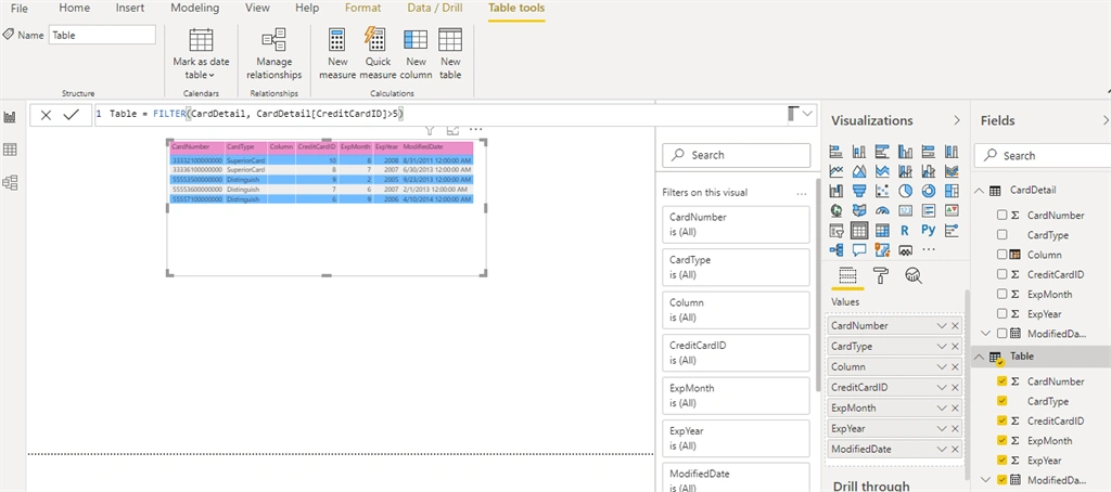 Filter Functions (DAX) In Power BI