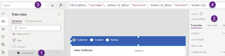 Filtering Gallery using Radio Button