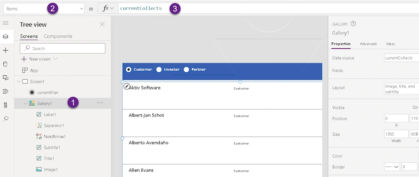 Filtering Gallery using Radio Button
