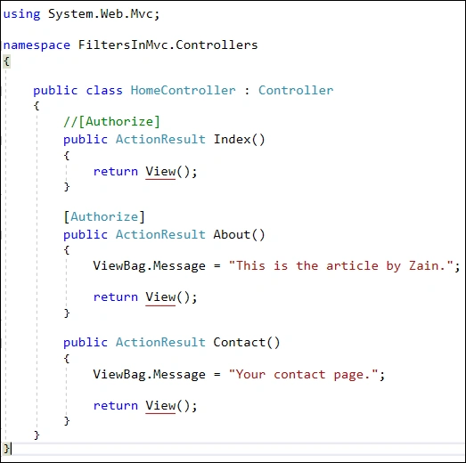 About action method