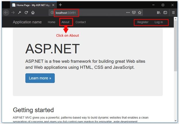 MVC output