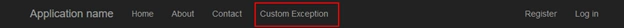 Customer Exception