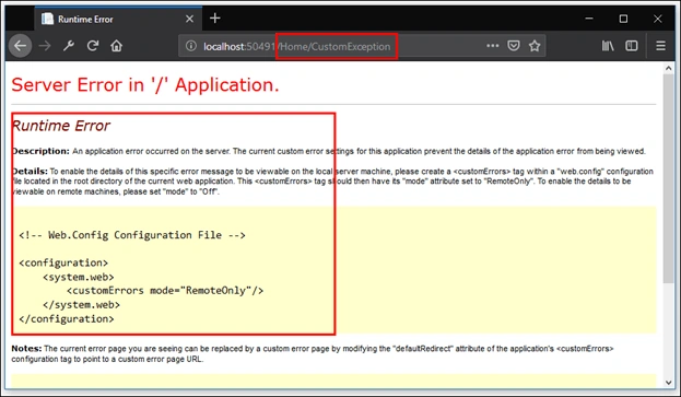 Runtime error