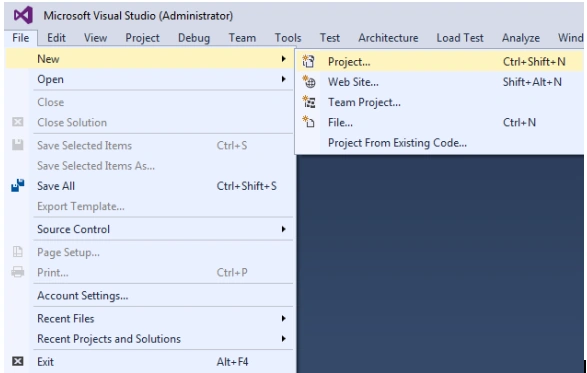 create-console-application-asp.net