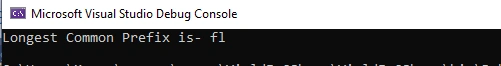 Find the Longest Common Prefix in C#
