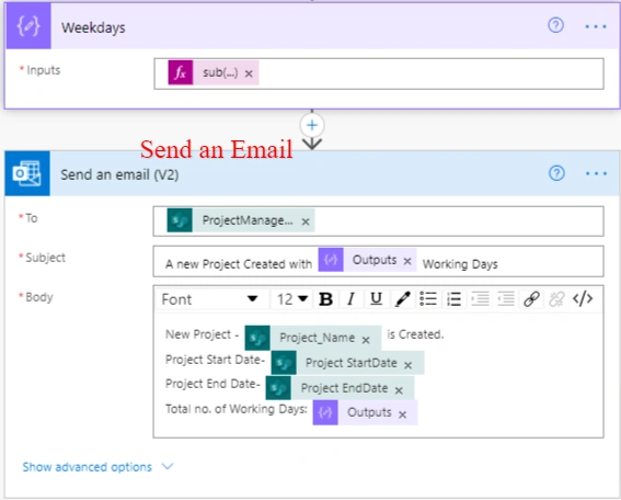 Finding Number Of Working Days Between Two Dates Using Power Automate Flow