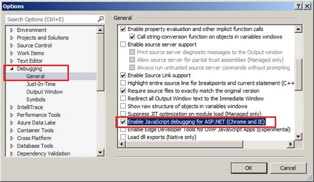 Debugging option