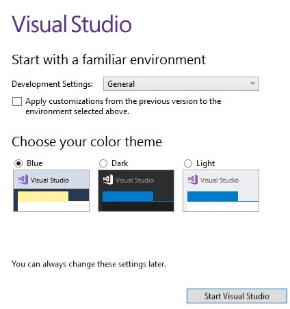 Developer settings