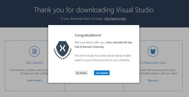 Download starts