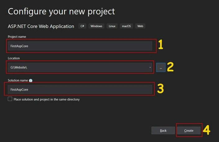 Configure your new project
