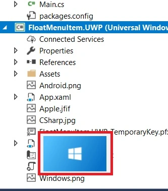 Float Menu Item Working Navigation In Android And UWP Using Xamarin.Forms