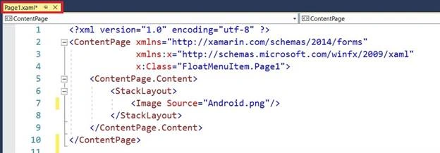 Float Menu Item Working Navigation In Android And UWP Using Xamarin.Forms