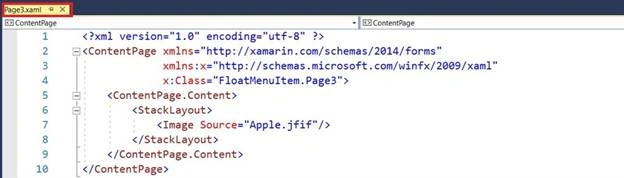 Float Menu Item Working Navigation In Android And UWP Using Xamarin.Forms