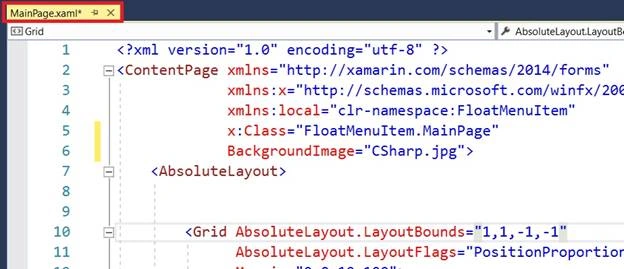 Float Menu Item Working Navigation In Android And UWP Using Xamarin.Forms