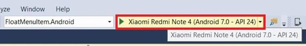 Float Menu Item Working Navigation In Android And UWP Using Xamarin.Forms