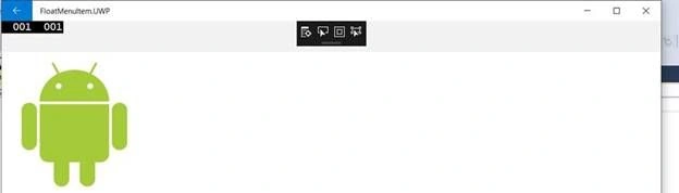 Float Menu Item Working Navigation In Android And UWP Using Xamarin.Forms
