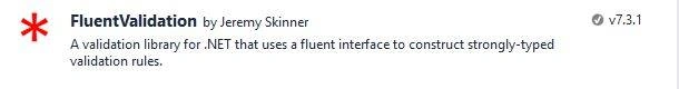 Fluent validation with MVVM