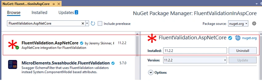 FluentValidation in minimal APIs in ASP.NET Core 7.0