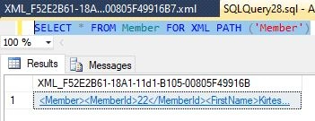 Elements Directive with FOR XML