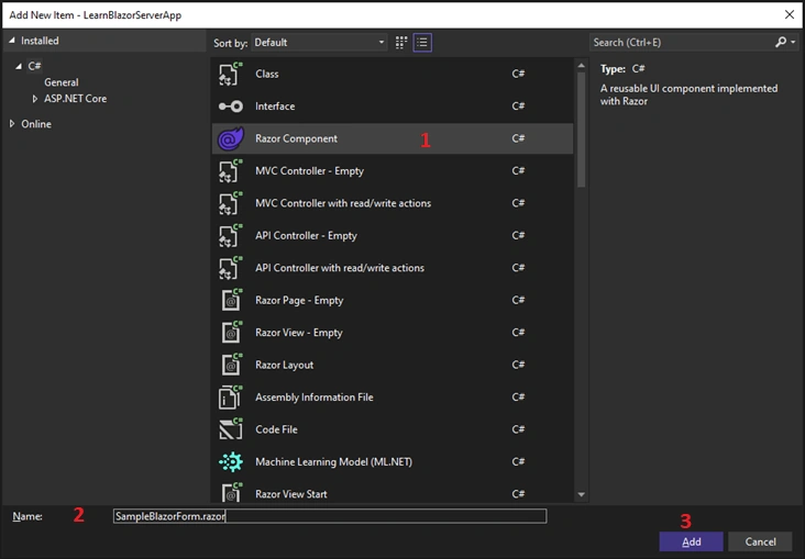 Blazor Form using InputComponents