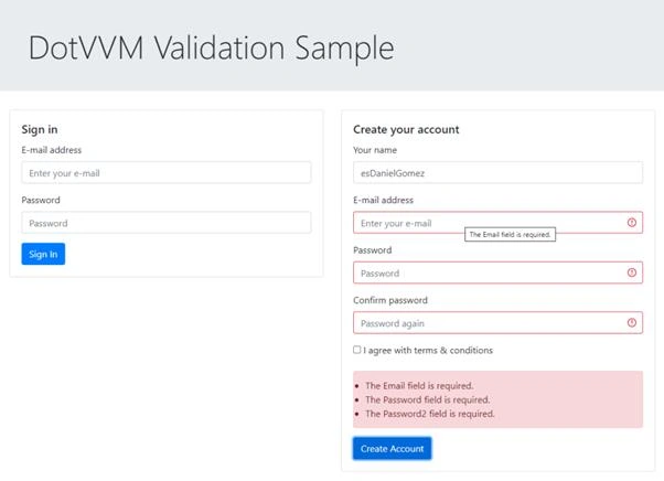 Form Validations in ASP.NET
