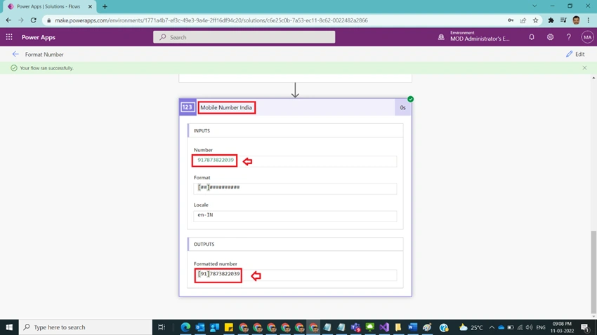 Format Number in Power Automate