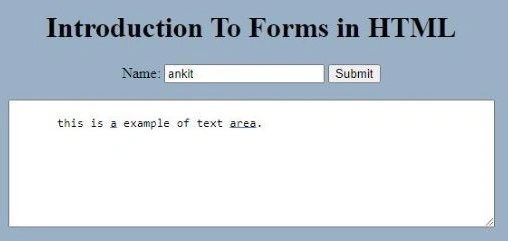 textarea output