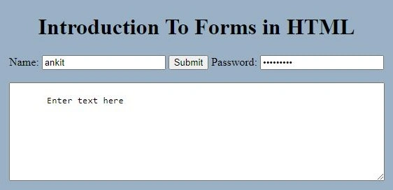 password output