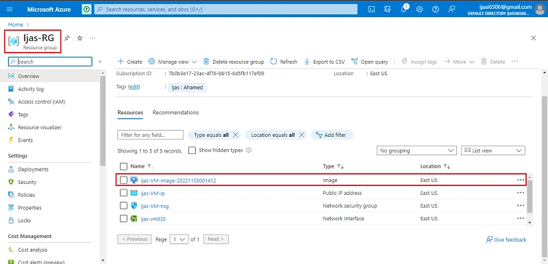 Generalize Virtual Machines and Create Image VMs in Azure Portal