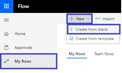 Generate JSON Payload Using MS Flow