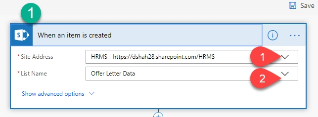 Add the Site Address