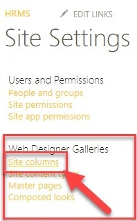 Site Settings