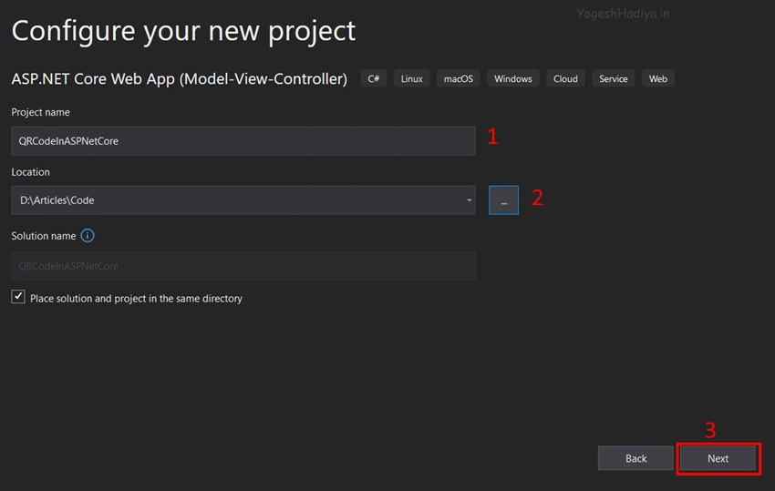 Generate QR Code in ASP.Net Core MVC
