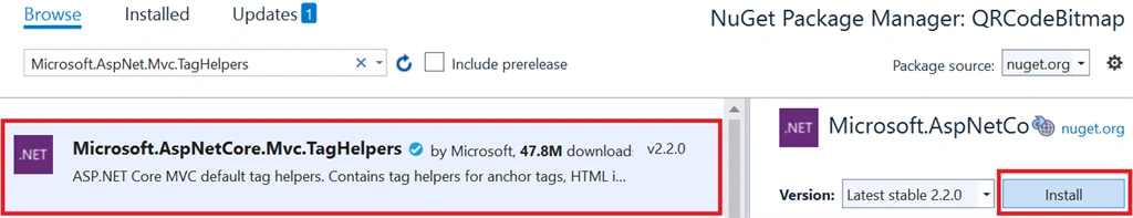 Generate QR Code In .NET Core Using Bitmap