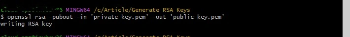 Extract public key