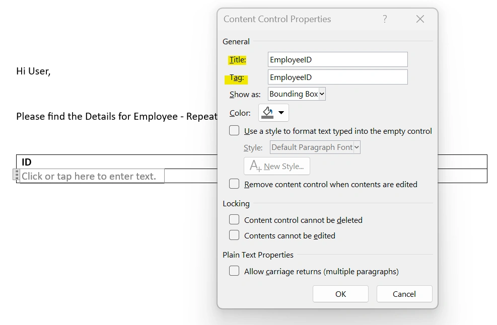 Generate Word Document Template Using Power Automate