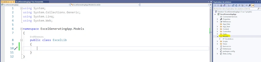 Generating an excel file through a list of objects inASP.NET MVC