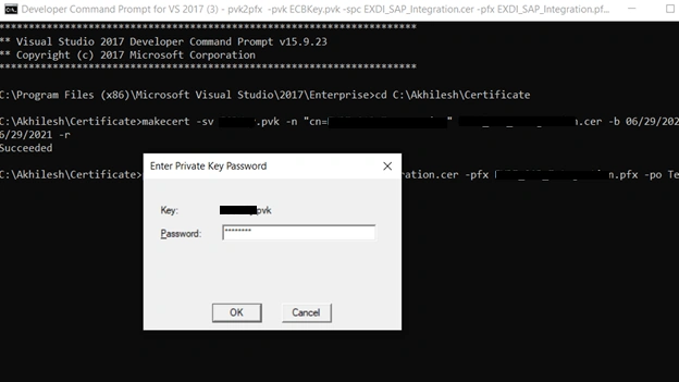 Private key Password