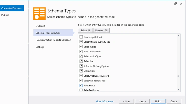 Generating Client Code from OData Metadata