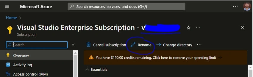 Azure Subscribtion