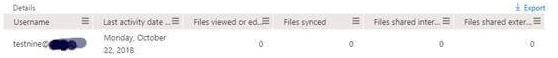 Export option