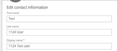 Contact information