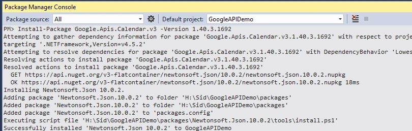 GoogleAPI